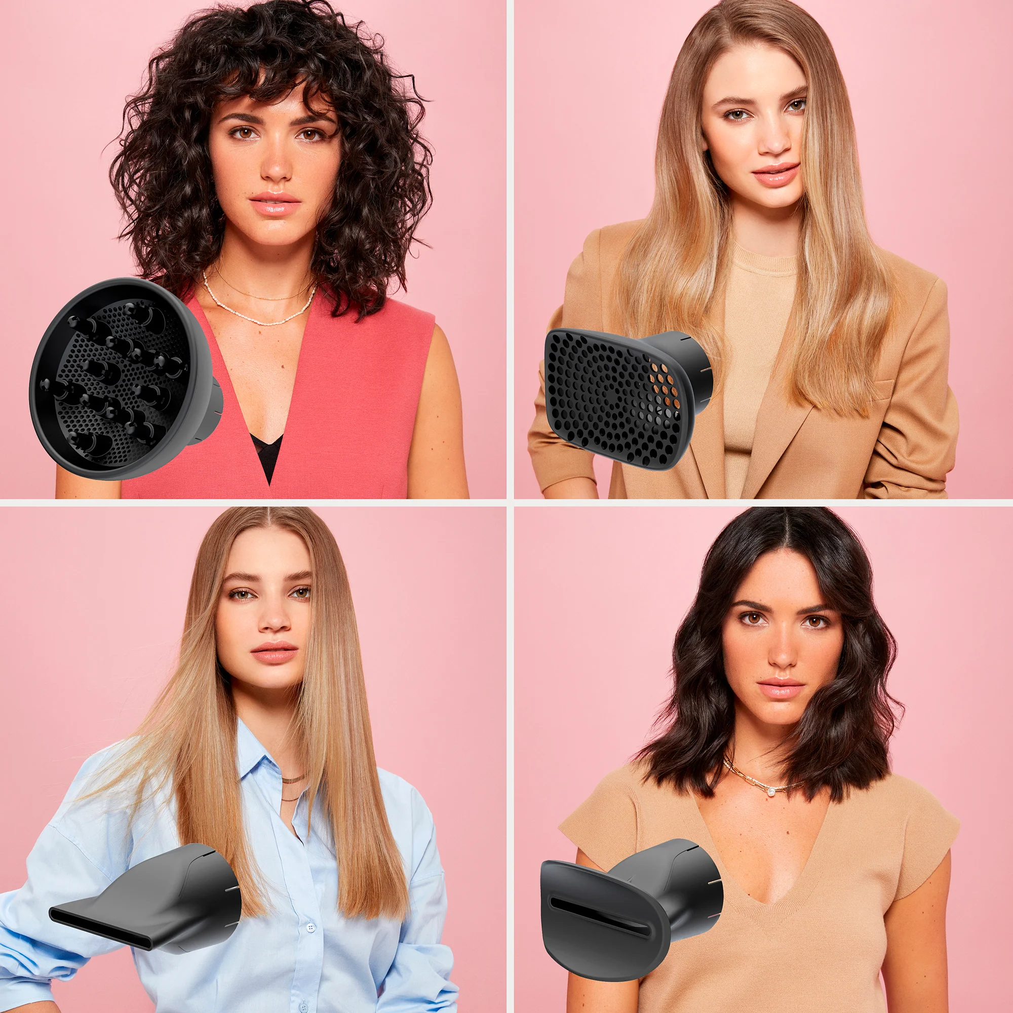 Kit asciugacapelli professionale con accessori Creativity 4 You® e spazzola ad aria calda con ioni, ceramica e cheratina Air Wonder® 8 in 1 - Image 16